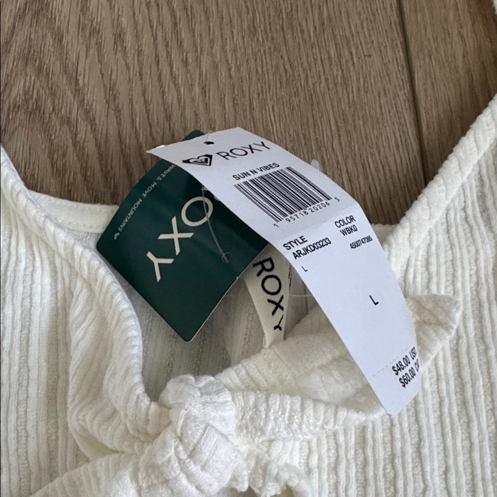 Roxy Cream Knit Romper - Picture 2 of 5